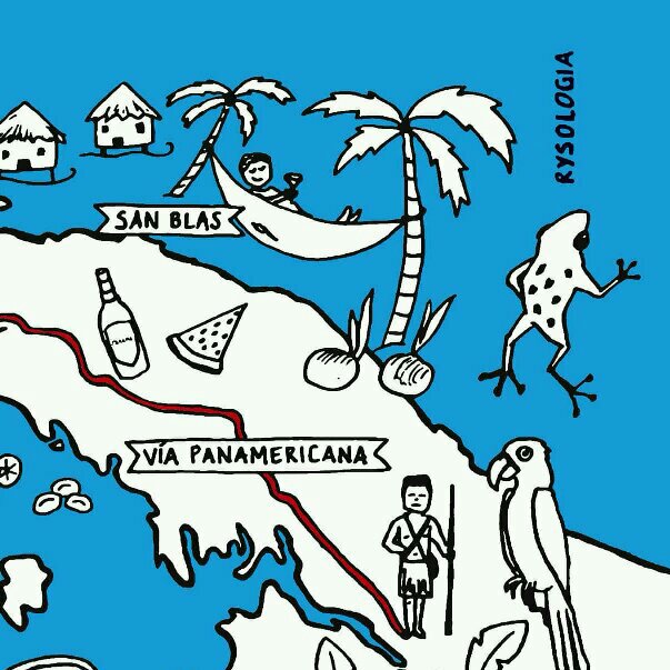 Mapa Panamy (fragment)